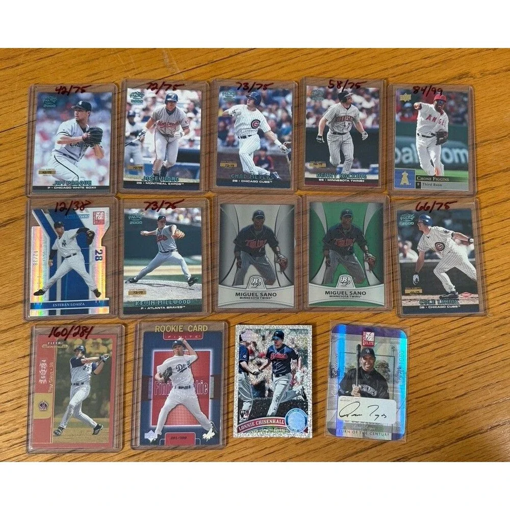 Modern Baseball Card Lot 14 Short Print Serial Numbered Parallels Inserts